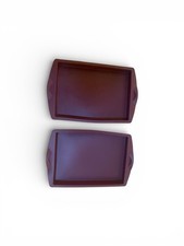 Tupperware Silicone Rectangular Baking/Freezing Form 11x8x1 Purple, Set Of 2
