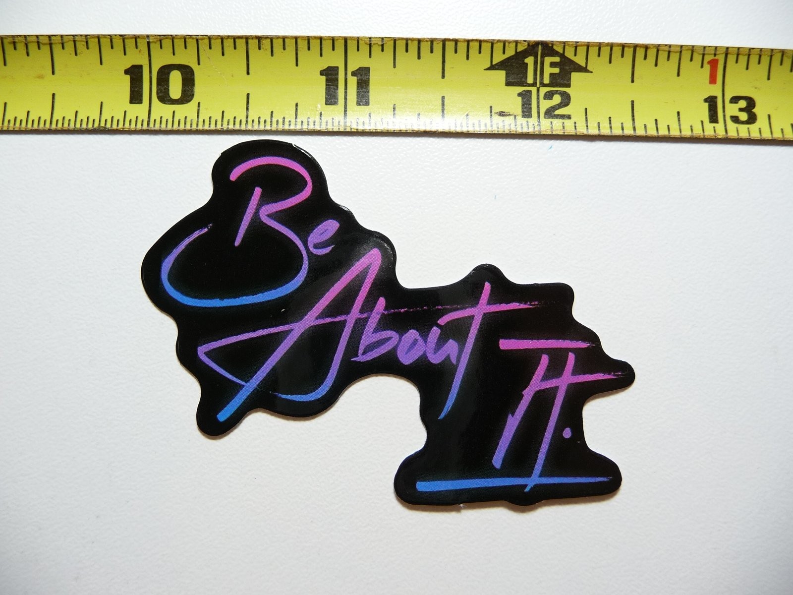 Neon Motivational Be About It Sticker Decal Positive Vibes
