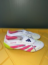 adidas Mens 11 PREDATOR ELITE Fold-Over Tongue FG Soccer Cleats White ID8967