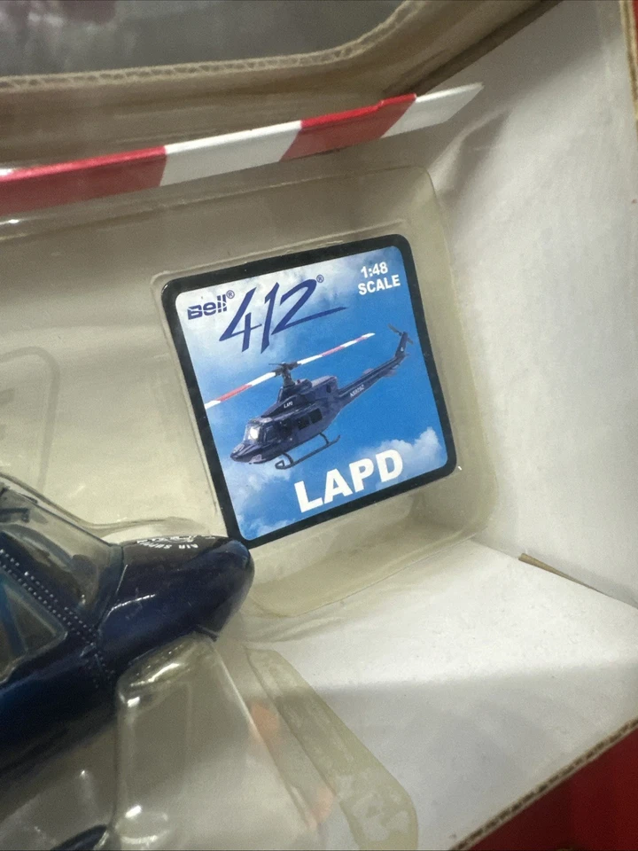 Helicóptero fundido a presión Bell 412 LAPD escala 1/48 N5929Z Air Ranger Copter carril rápido Foto 2 de 4
