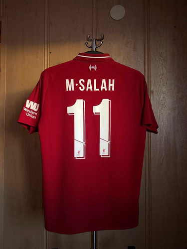 LIVERPOOL 2018 2019 HOME FOOTBALL SOCCER SHIRT JERSEY NEW BALANCE M.SALAH #11 M