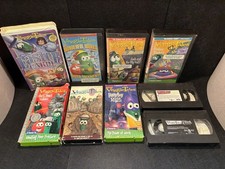 VeggieTales VHS VCR Video Tape Lot Bundle Of 9 Christian Learning Life Videos
