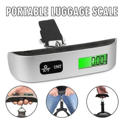 Portable Scale Digital LCD Display 110lb/50kg Electronic Luggage Hanging Suitcas