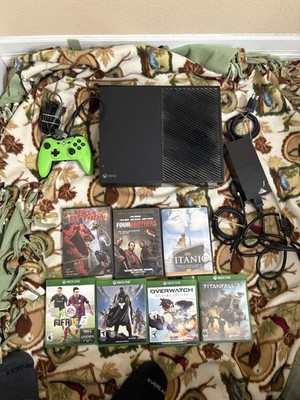 Xbox One 1 Tb Console Black 4 Games 3 Movies Controller 