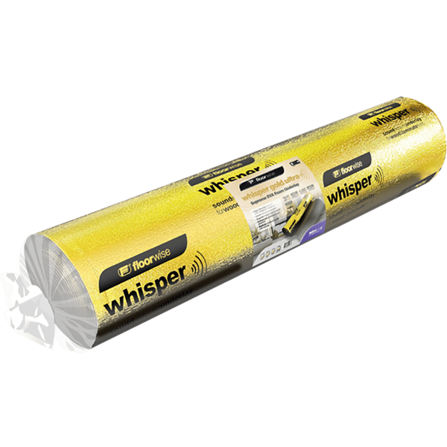 Floorwise Whisper Gold Ultra Underlay for Wood or Laminate 10m2 Roll
