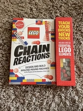 NEW Klutz LEGO CHAIN REACTIONS Design And Build Amazing Moving Machines Book 