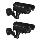 Security Camera Fake Flashing Light Home Surveillance Build-In Flashing