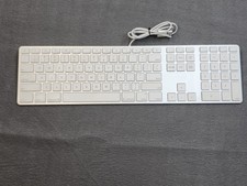 Genuine Apple A1243 Wired USB Aluminum Keyboard with Numeric Keypad OEM Mac