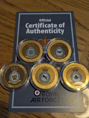 Guernsey Squadrons of the Royal Air Force RAF Gedenkmünzen PP 38mm