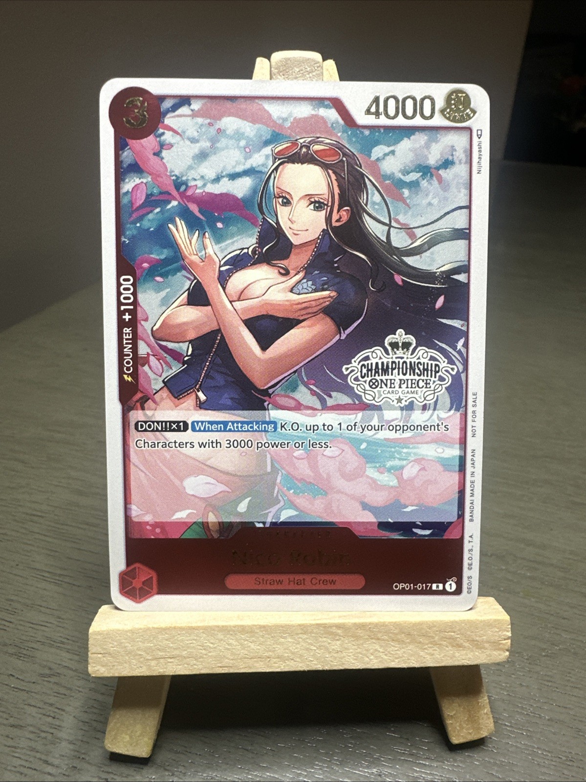 Nico Robin (Store Championship Participation Pack) OP01-017 One Piece Promotion