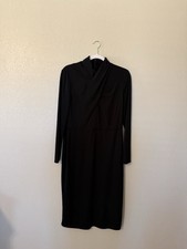 Ralph Lauren Black Tea-length Dress. Size 10. Very Good Condition No Belt