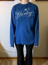 Hurley Blue Thermal Longsleeve Size Large