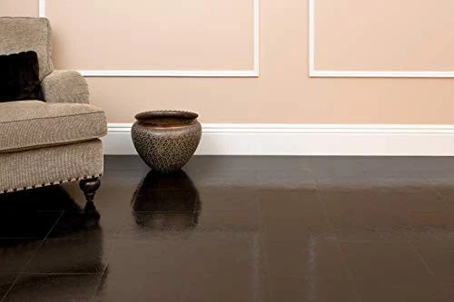 Azulejos de vinilo autoadhesivos Nexus de 12 pulgadas, 20 azulejos - 12" x 12", negros Foto 2 de 3