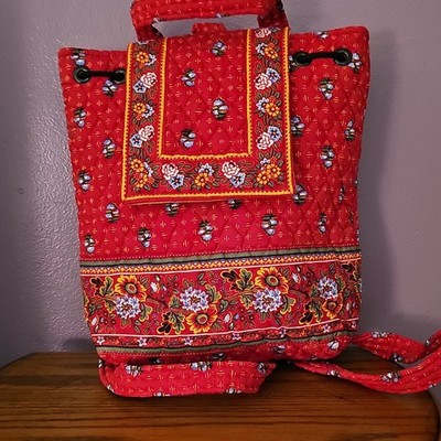VERA BRADLEY BACKPACK, PROVENCIAL RED
