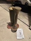 Antique old TYFON Nautical Brass & Wood  Manual Swedish Ship's FOG HORN — photo 1