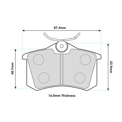 Ferodo DS2500 Rear Brake Pads For Seat Leon 1.8 T Cupra R 1999> - FCP1491H