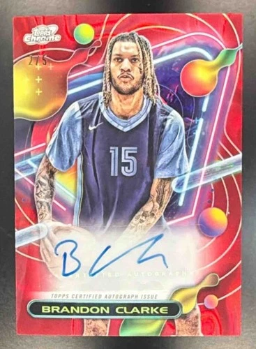 2023 Topps Cosmic Chrome Basketball Red Flare Refractor Brandon Clarke #CCAV-BC