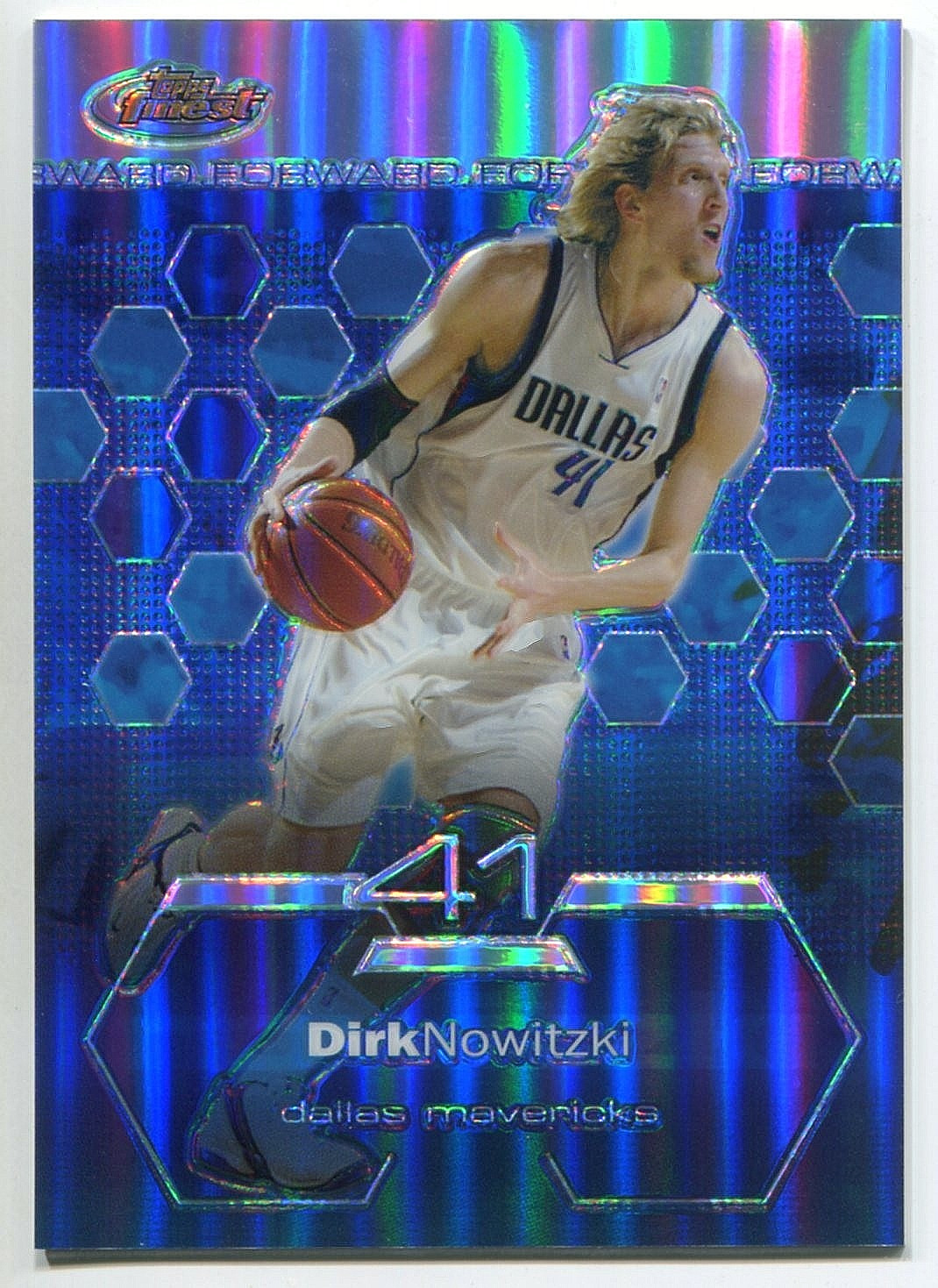 2002-03 Topps Finest Basketball #1 Base Silver Refractor Dirk Nowitzki 62/250