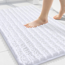 Bathroom Rugs Mat 30X20, Extra Soft Absorbent Chenille Bath Rugs, Non Slip Rubbe