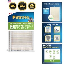 20x23x1 AC Furnace Air Filter, MPR 700, MERV ...