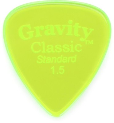 Gravity Picks Classic - Standard Size, 1.5mm, Polished (5-pack) Bundle