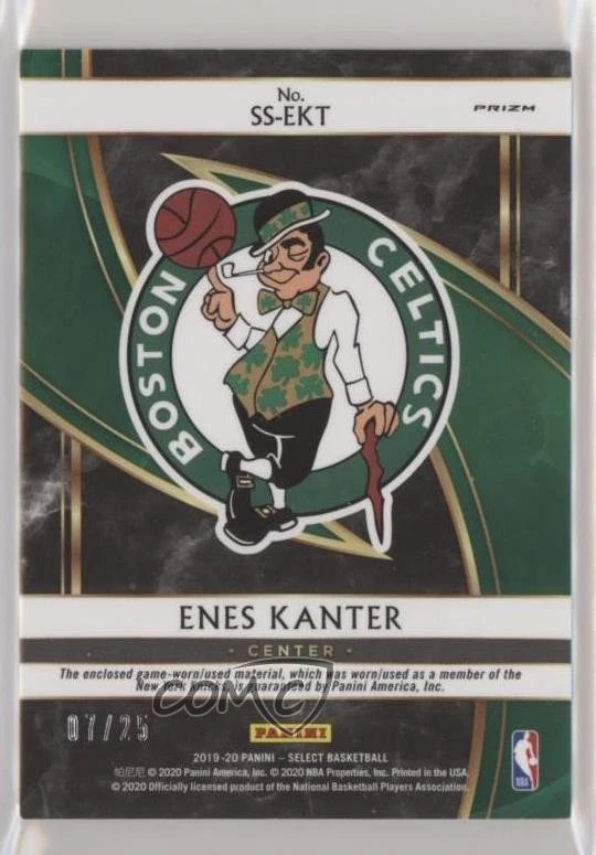 2019-20 Panini Select Select Swatches Tie-Dye Prizm /25 Enes Kanter #SS-EKT - Image 2 of 2