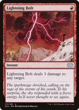 1 x Lightning Bolt - Double Masters 2022 - LP - MTG