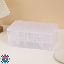 VTG Storage Containers, 2 Pack 60 Grids Bead Organizer and Diamon