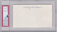 Murry Dickson St. Louis Cardinals Index Card PSA DNA Auto 8 NM-MT 1946 & 1958 WS