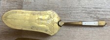 ​Antiker Tortenheber Art Déco - Christians Solingen - Messing & Perlmutt,Rarität