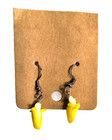 Cute Corn Dangle Earrings Yellow White Acrylic Halloween Thanksgiving Fall Hook — photo 8