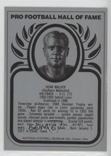 1988-2013 Pro Football Hall of Fame Metallic Doak Walker HOF 0q3