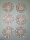 Pink Depression Glass 6" Plates "Cherry Blossom" Jeannette Glass Co. 1930-39