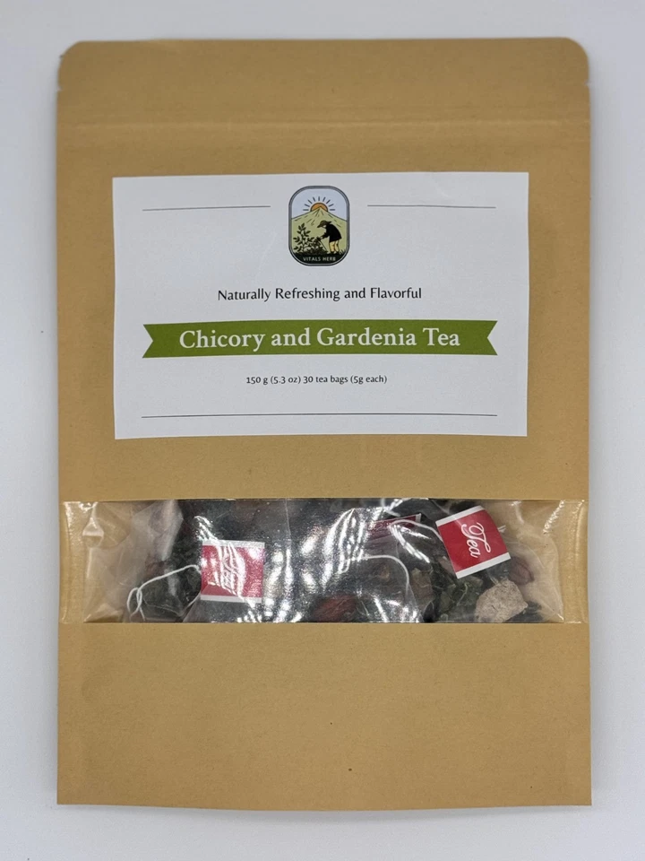 Vitals Hierba Original Achicoria Y Gardenia Té de Hierbas Té de Soporte Renal Foto 3 de 4