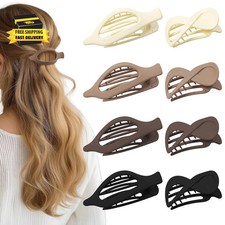 8 Pcs French Flat Hair Clips for Women Matte Claw Clips for Thick  Thin Hair No