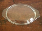 Vintage Pyrex Clear Glass Lid 943C Cover For Oval Casserole