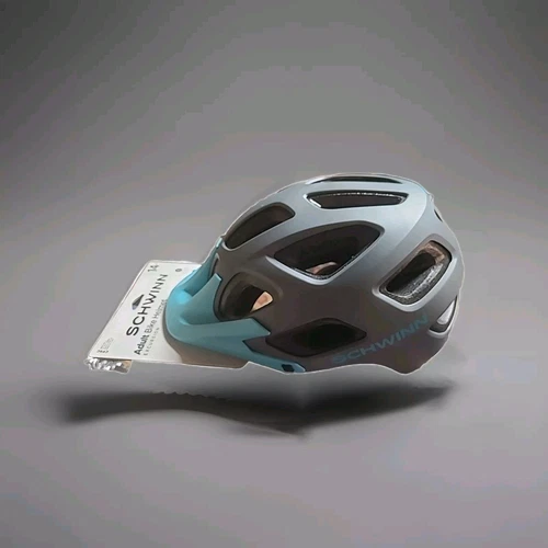 Schwinn Excursion Adult Bike Bicycle Safety Helmet Gray blue Fit New