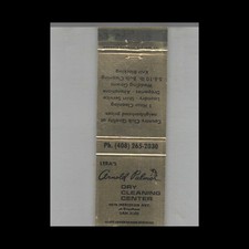Matchbook Cover Lera's Arnold Palmer Dry Cleaning Center San Jose, CA #2