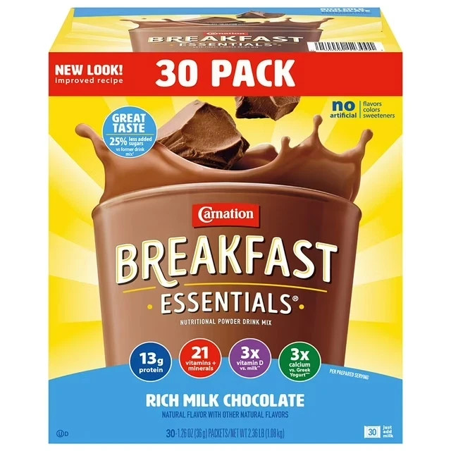Carnation Breakfast Essentials Nutritional Powder Drink Mix,