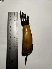 Handmade Sterling Silver Art Object – Bone & Beaded Fork Sculpture, J.T.G.