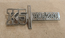 73-74 Chevy K5 Blazer Front Fender Emblem OEM GM Squarebody Nameplate 1973 1974