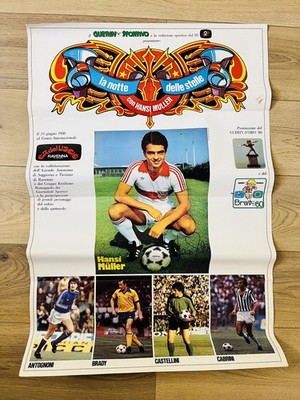 La notte delle stelle con Hansi Muller Poster inserto Guerin Sportivo MAUR