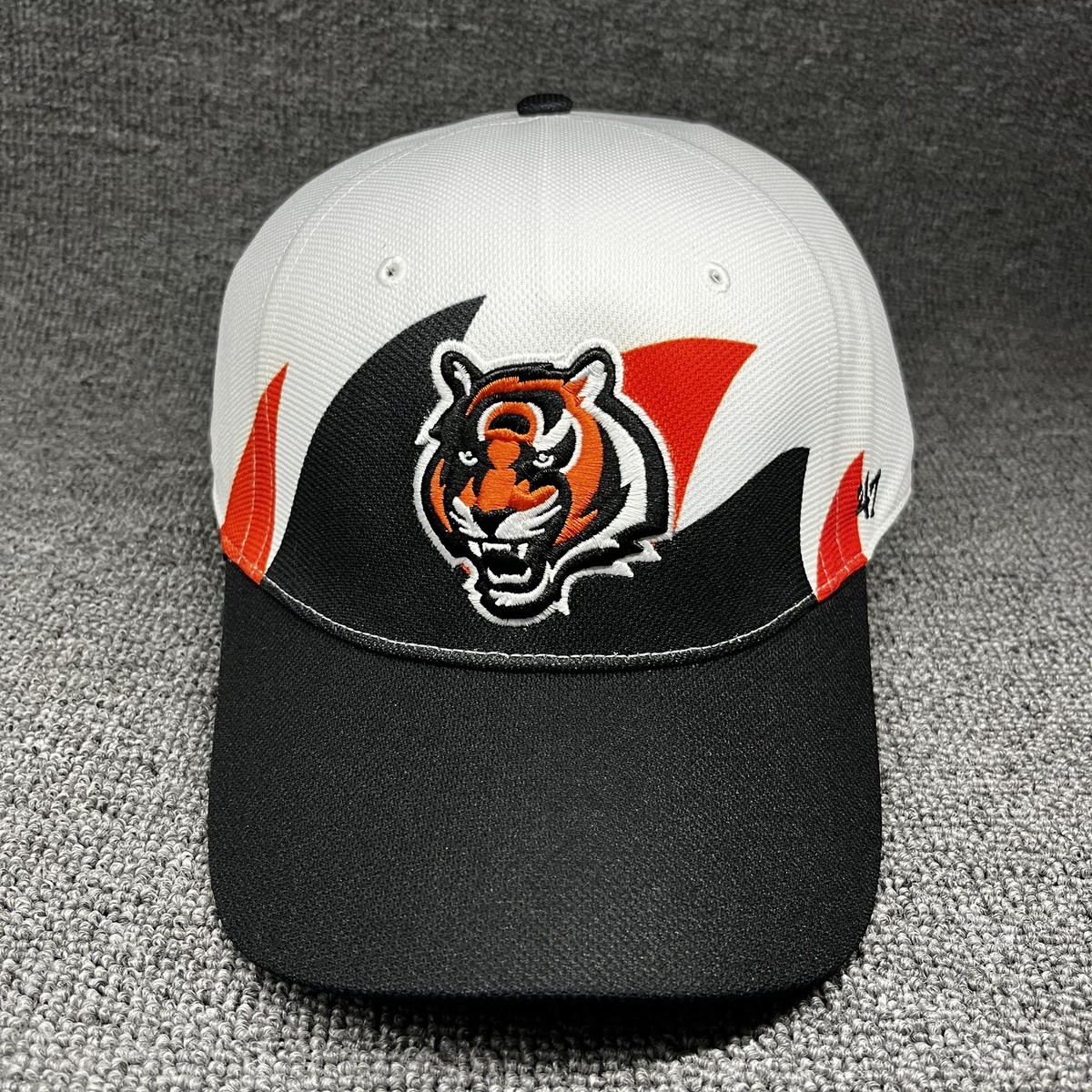 Cincinnati Bengals '47 Suburbia Hitch Hat White Black Tiger Head NFL Snapback