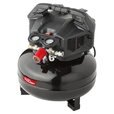Hyper Tough Black 150 PSI Oil-Free Pancake Air Compressor 6 gal