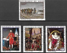 Stamps Niger 1969 Birth Bicentenary of Napoleon set of 4 MNH SG306-309