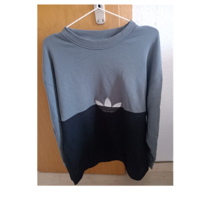 Adidas Originals Herren Sweatshirt Grau Schwarz Fleece Pullover Größe L