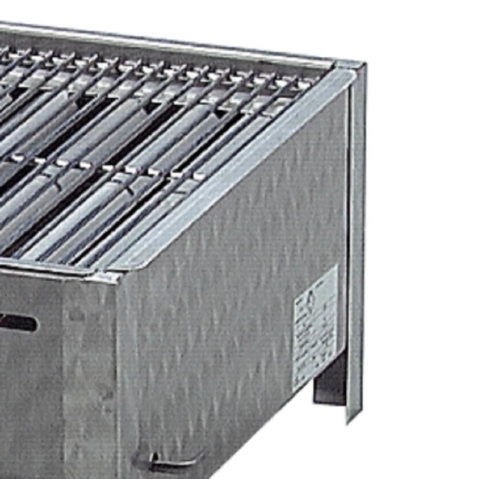 Gasgrill Edelstahl 4 flammig mit Rost Partygrill 81 x 53 x 27 cm Gastrobräter - Bild 3 von 4