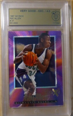 1996 Skybox E-X2000 Ray Allen Bucks #37 Rookie