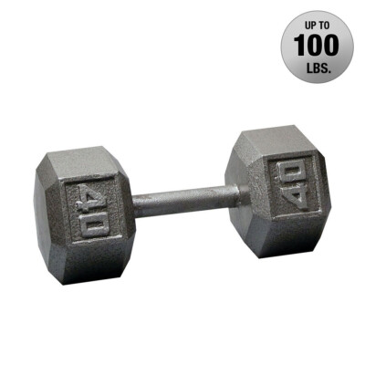 Body-Solid Cast Iron Hex Dumbbells, from 1 to 100 lb.