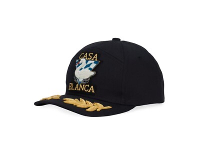 Casablanca Par Avion Laurel Men's Baseball Cap Black One Size | eBay